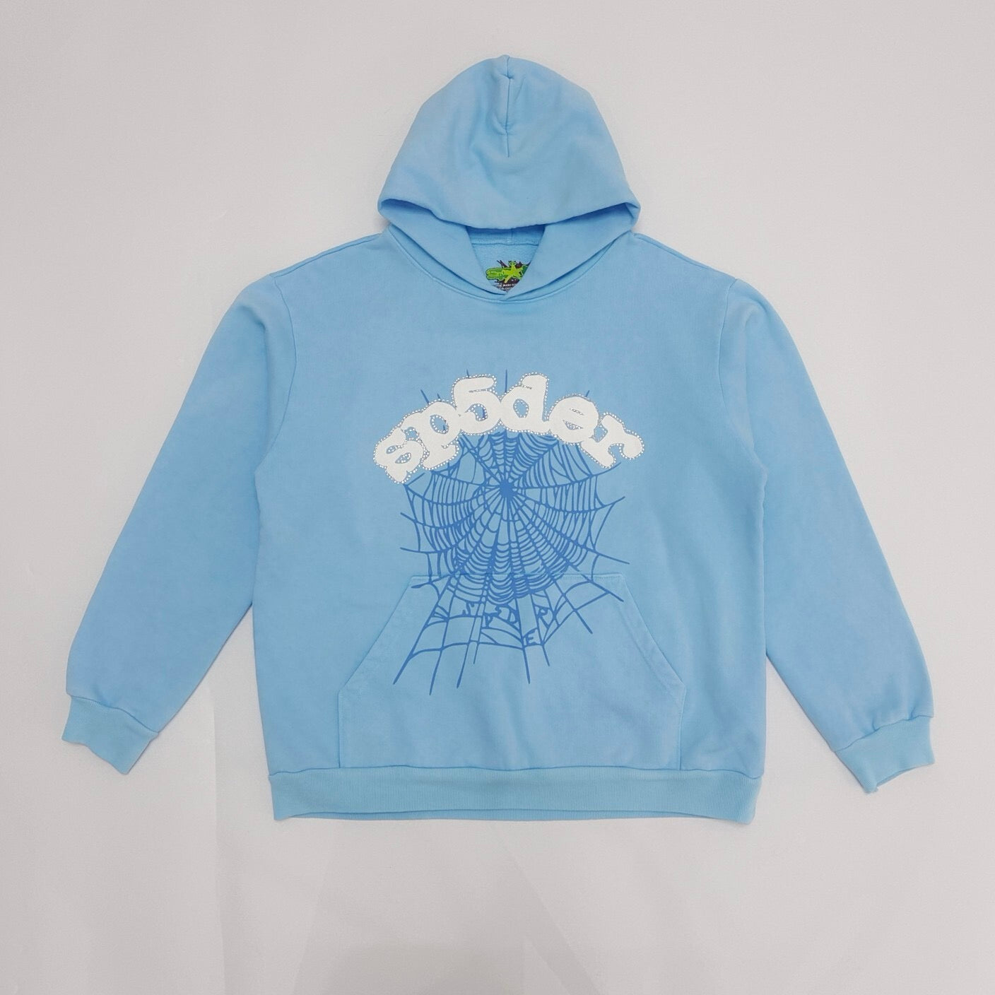Sp5der Web Graphic Hoodie – Sky Blue