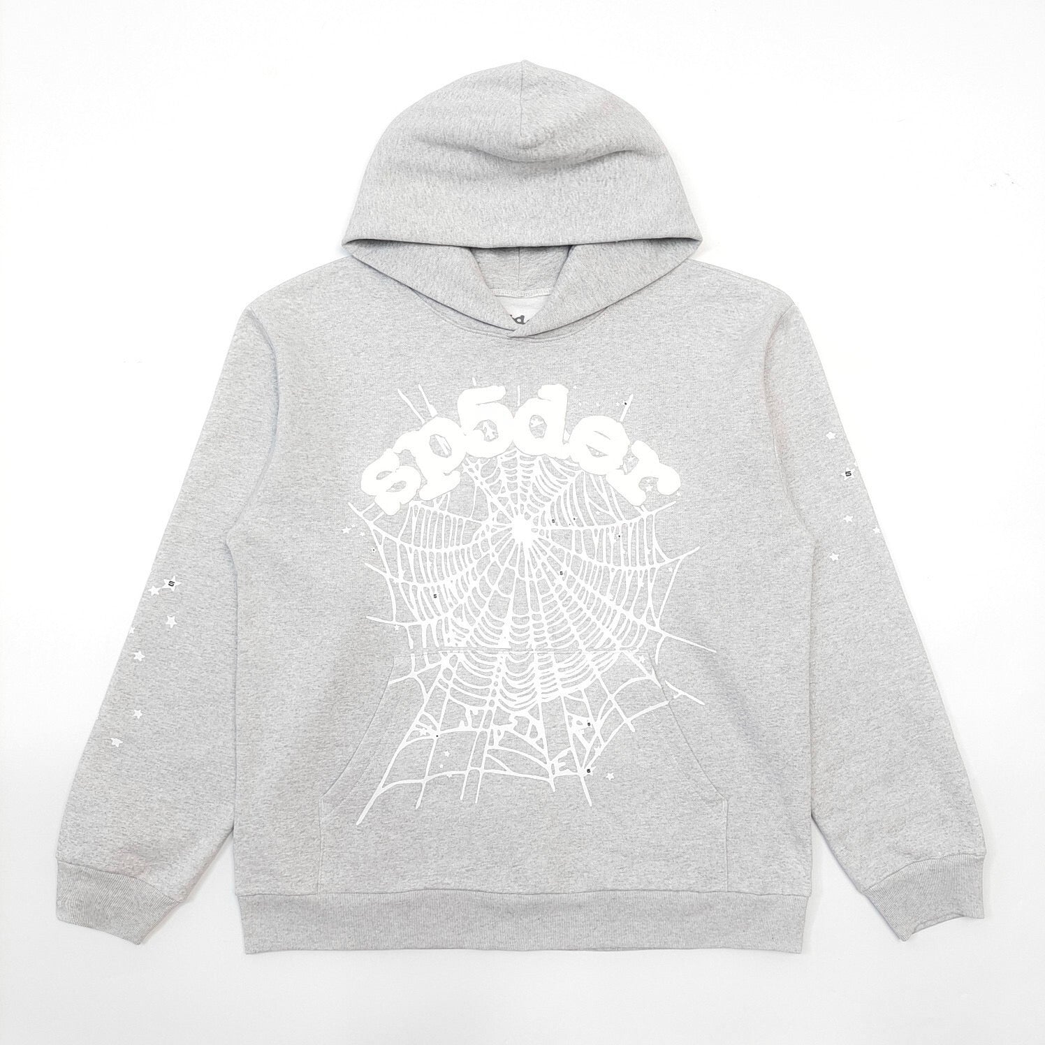 Sp5der Web Graphic Hoodie - Grey