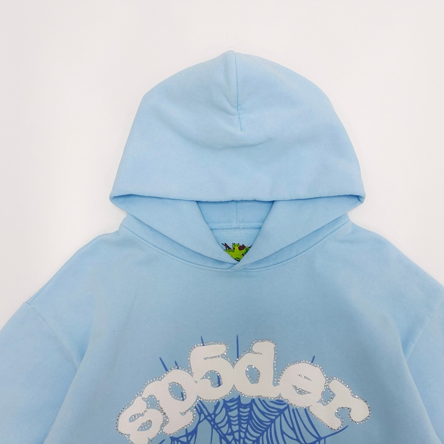 Sp5der Web Graphic Hoodie – Sky Blue