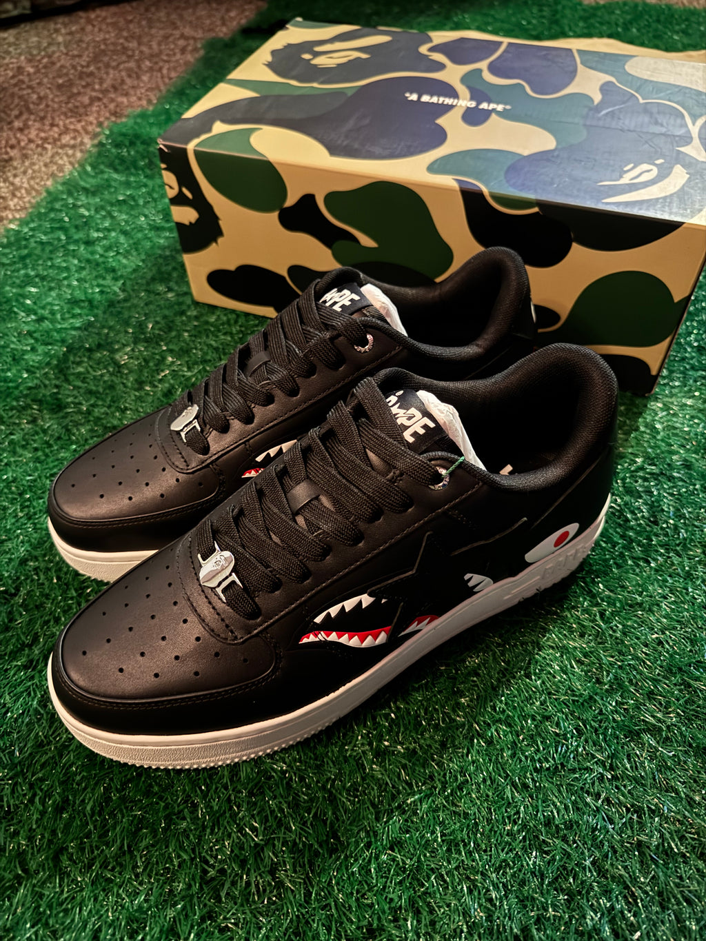 A Bathing Ape Bape Sta Low – Shark Pack Black (Size 11)