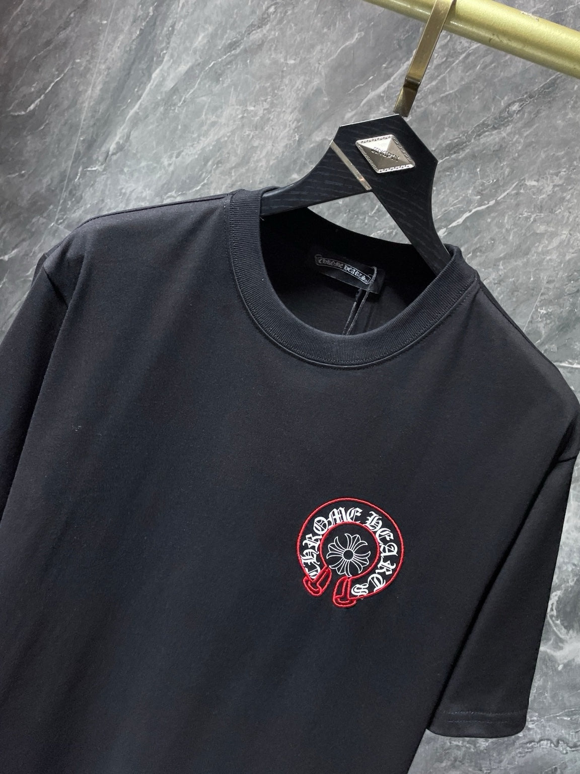 Chrome Hearts Black Horseshoe Tee