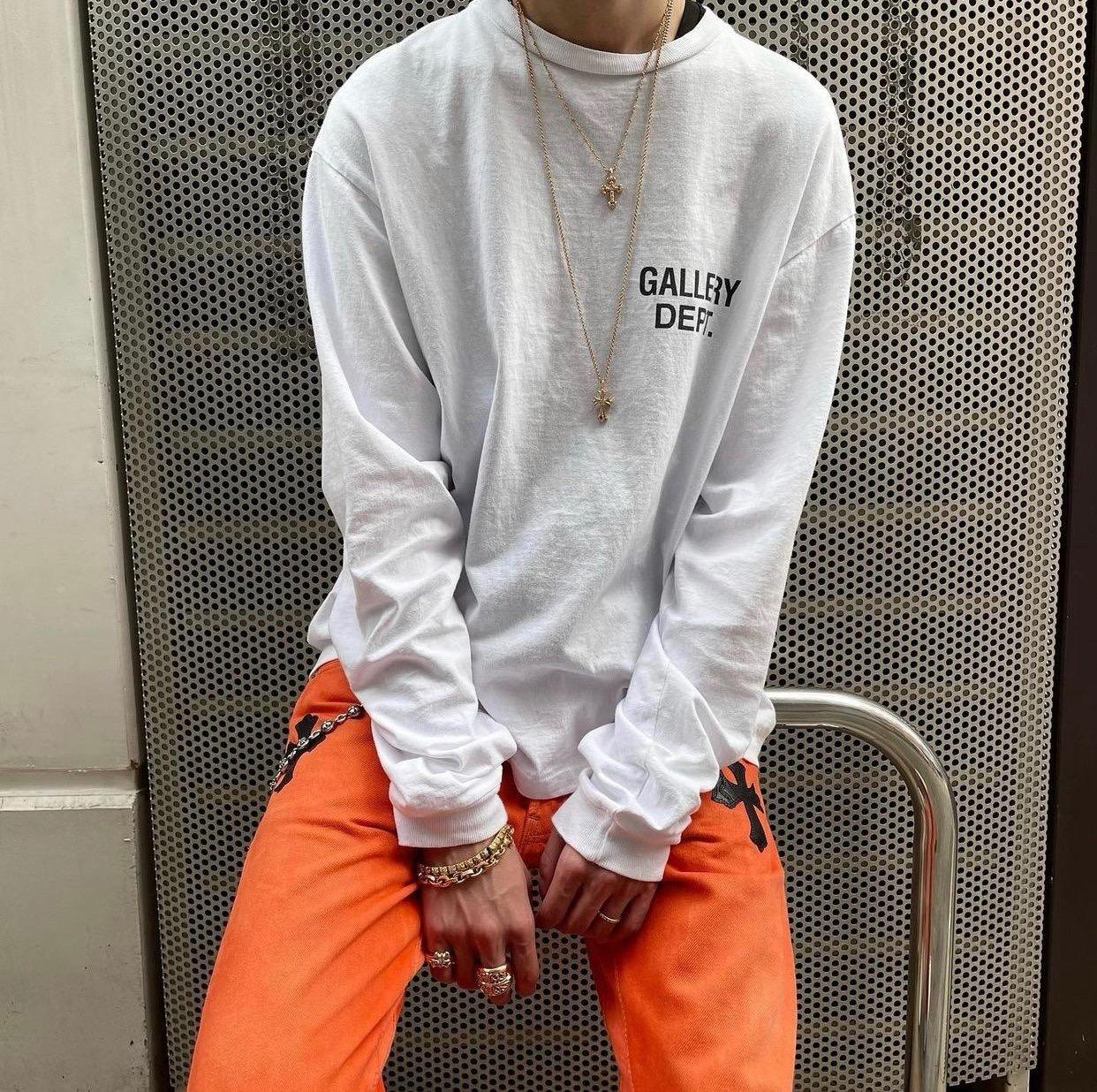 Gallery Dept. White Long Sleeve Tee